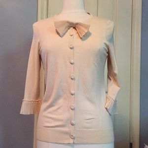 Cream covered button detailed gorgeous cardigan